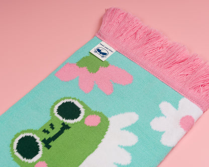 Frogs and Daisies- Scarf