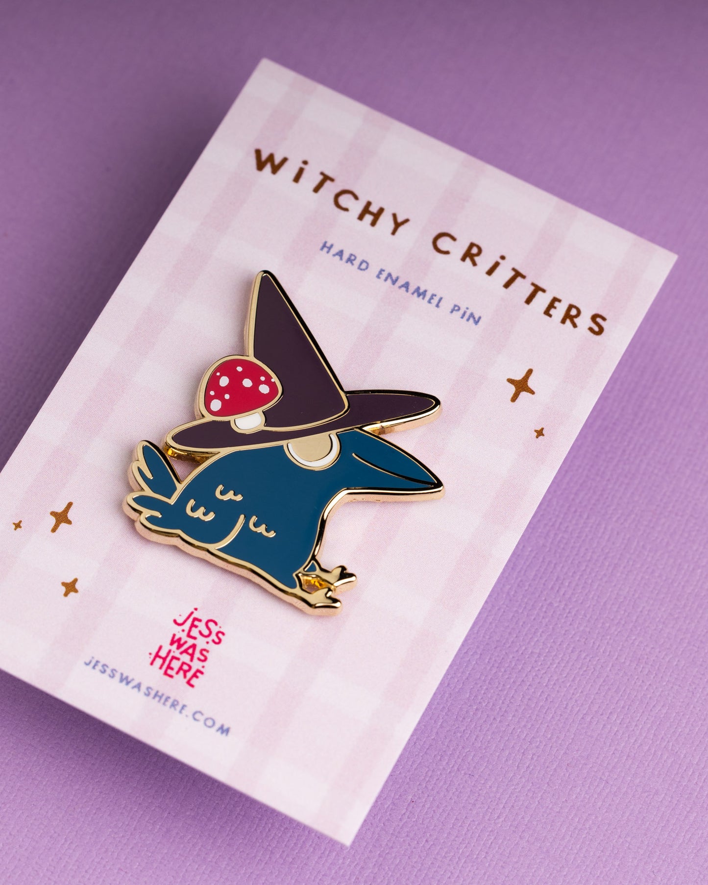 Crow with a Hat - Enamel Pin