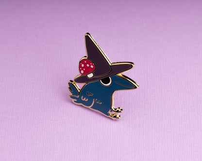 Crow with a Hat - Enamel Pin