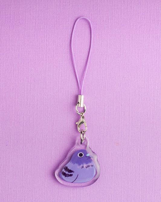 Mini Pigeon - Acrylic Phone Charm