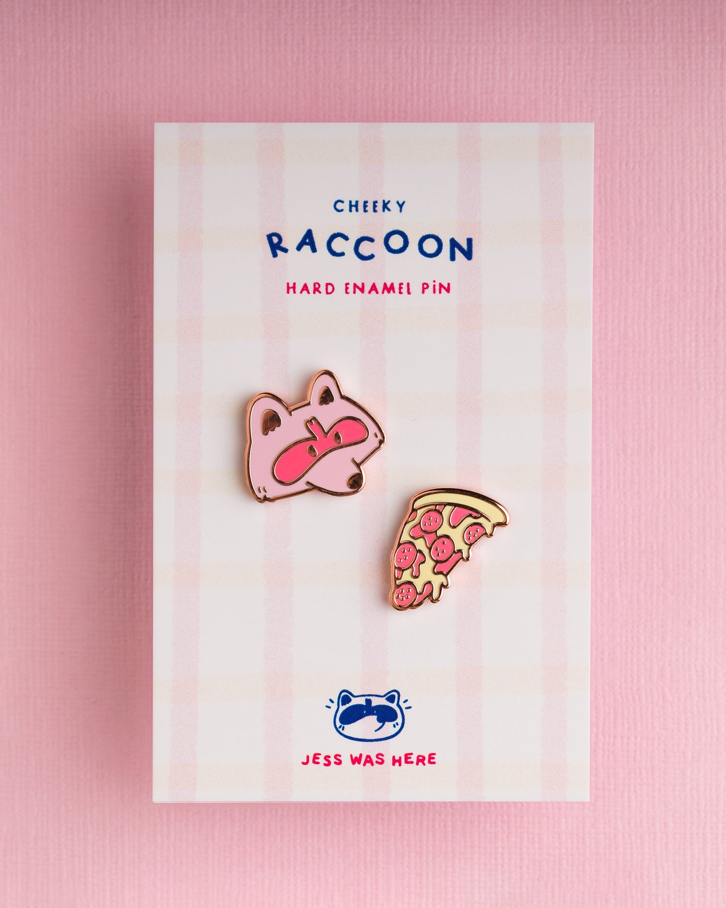 Raccoon & Pizza - Enamel Pin Set