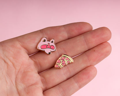 Raccoon & Pizza - Enamel Pin Set