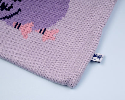 Pigeon and Hearts - Knitted Jacquard Bag