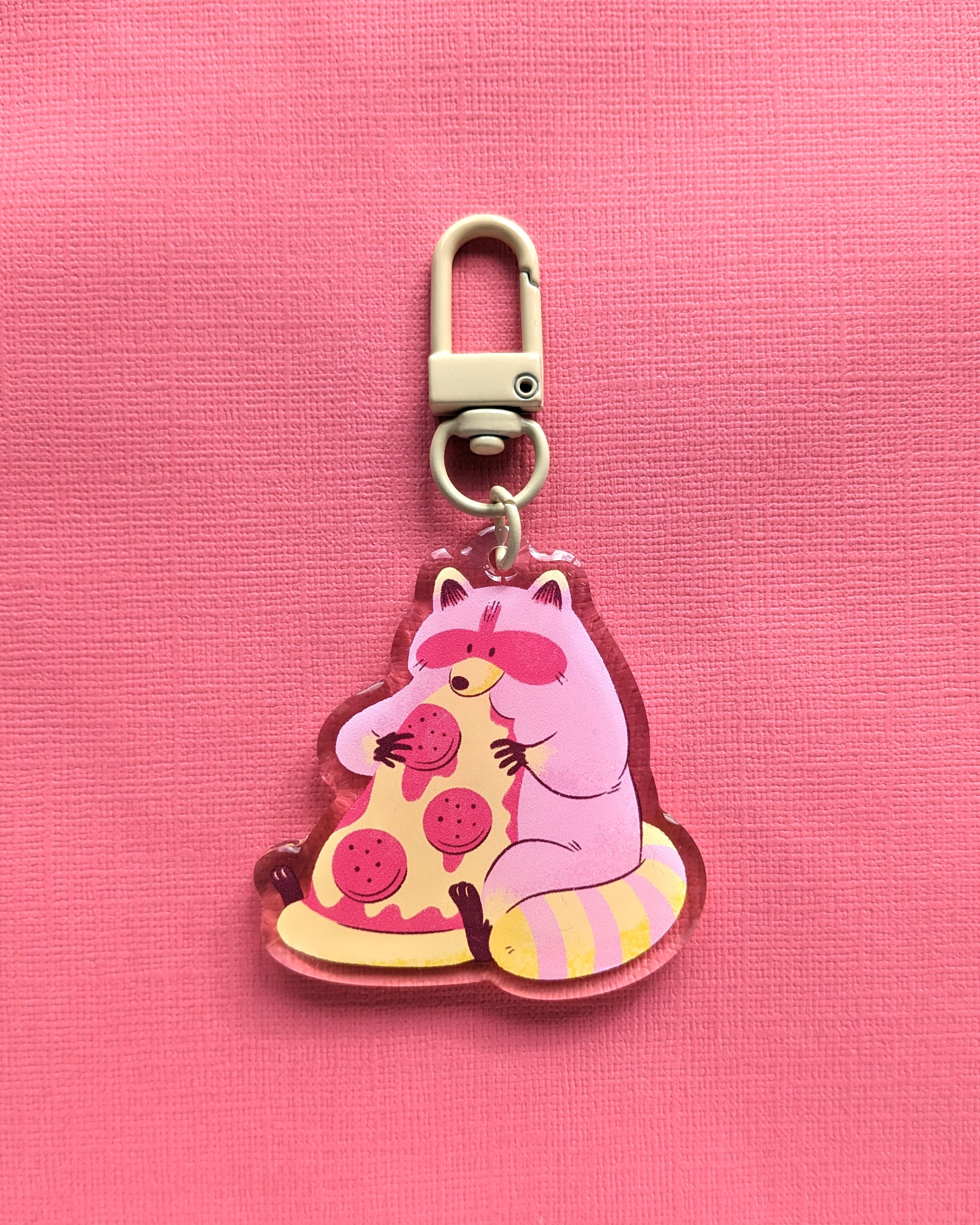 Racoon keychain hot sale